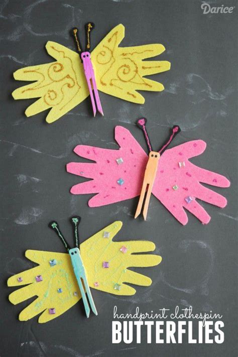 Handprint Butterfly Kids Craft Darice Basteln