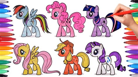 Friendship is magic series products and pictures are absolute favorites of little girls. MY LITTLE PONY Coloring Pages for Kids | How to Color My ...