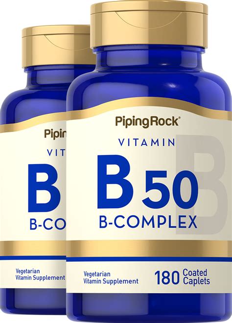 B 50 Complex 2 Bottles X 180 Capsules Vitamin B 50 Complex
