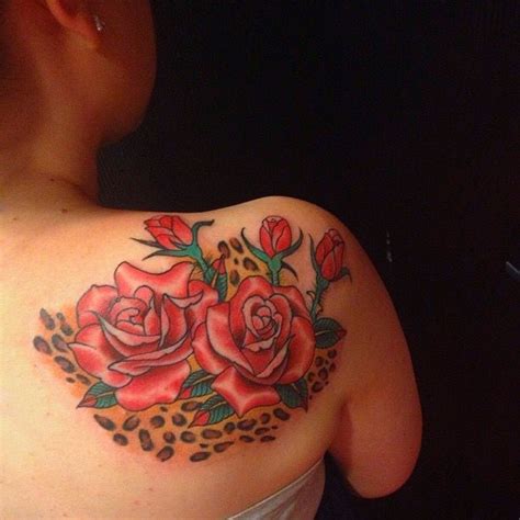 Leopard Rose Tattoo Tattoos Rose Tattoo Flower Tattoo