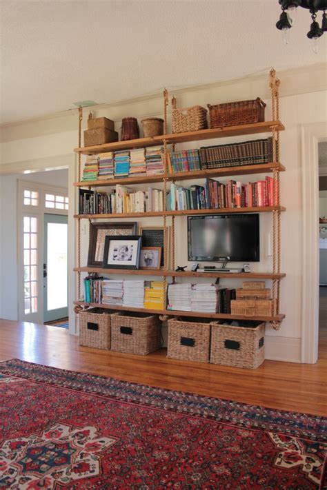 Unique Hanging Bookshelves Wall That Worth To Own Homesfeed