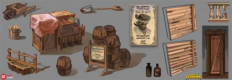 Wild West Map Concept Props By Andary On Deviantart