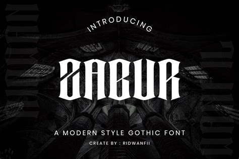 Zabur Font By Ridwanfil · Creative Fabrica