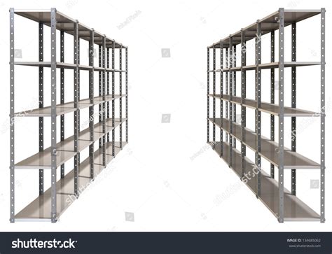 One of the best features about industrial shelving is the versatility. A Regular Assembled Metal Warehouse Shelving Unit On An ...