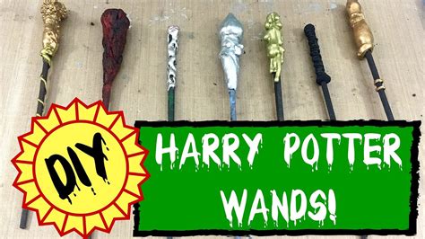 Diy Harry Potter Wand Tutorial Part 1 7 Easy Custom Wands With Hot