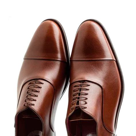 Brown Oxford Shoes Cap Toe For Men Miller Brown Perfect Ceremony Shoes