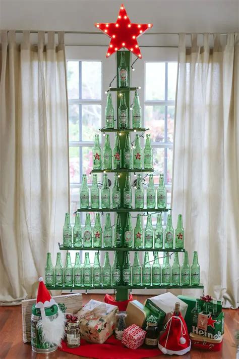 10 Unique Wine Bottle Christmas Tree Designs Guide Patterns