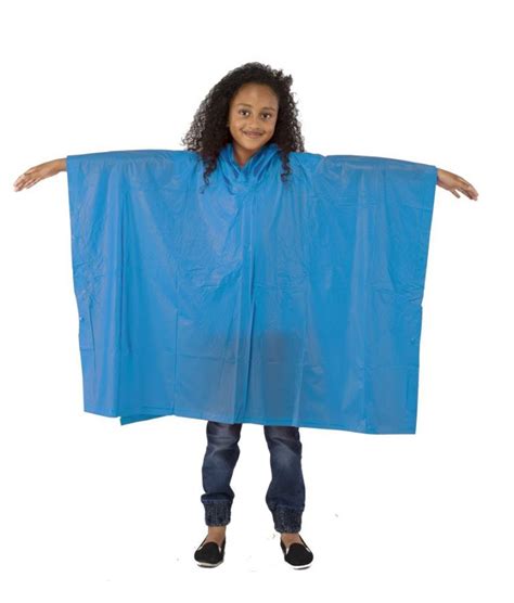Child Rain Poncho Pvc Waterproof Ponchos Staydry