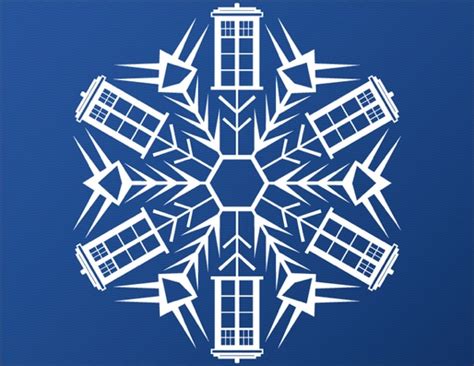 Doctor Who Thing Pretty Tardis Paper Snowflakes