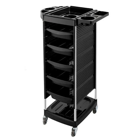 Mefeir Salon Trolley Cart With 5 Abs Drawers Rolling Wheels For Stylist Hairdresser Beauty