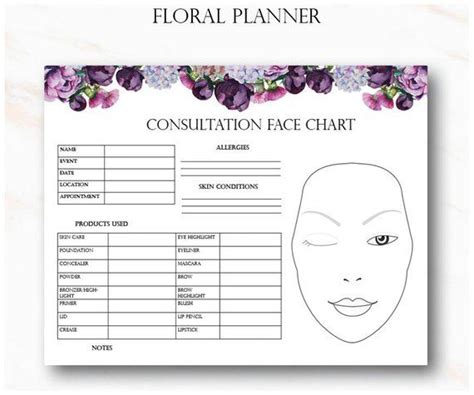 Floral Makeup Artist Business Planner Bundle Freelance Makeup Artist