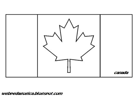 Bandera De Canada Para Colorear Web Pedag Gica Primaria