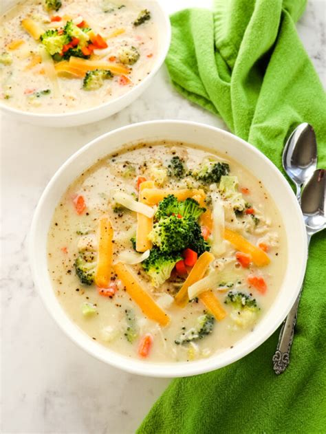 Healthy Chicken Broccoli Cheese Soup Delightful E Made