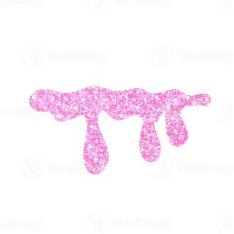 Pink Glitter Dripping 13528652 Png