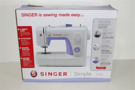 Singer Simple 3232 Sewing Machine With Automatic Needle Threader For