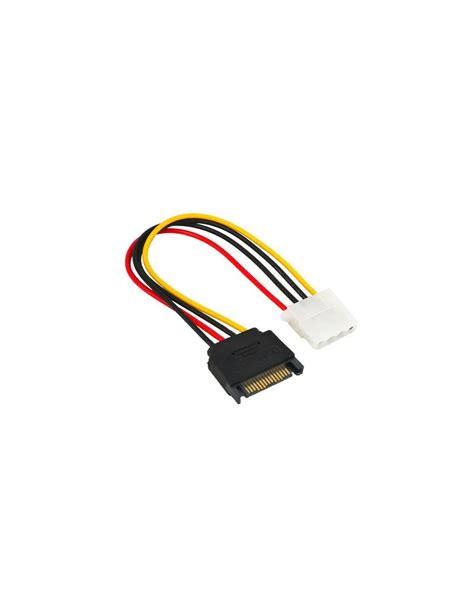 15 Pin Sata Male To Molex Ide 4 Pin Female Adapter Extension Power Cable Coisas Úteis Na Net