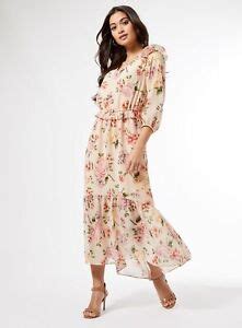 Dorothy Perkins Womens Petite Multi Floral Print Maxi Dress V Neck