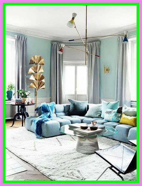 30 Light Blue Living Rooms