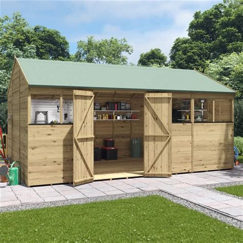 Billyoh Expert Tongue And Groove Reverse Apex Workshop Garden Sheds