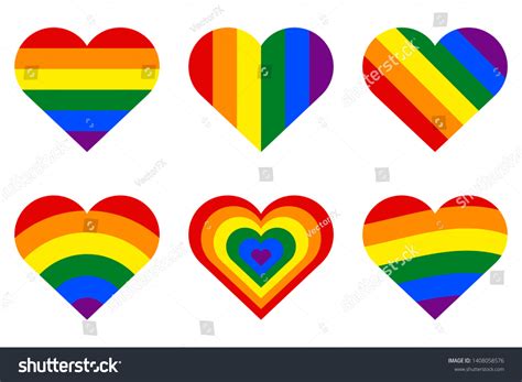 heart rainbow flag symbol lgbt community stock vector royalty free 1408058576 shutterstock