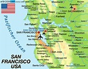 Map of San Francisco (Region in United States, USA) | Welt-Atlas.de