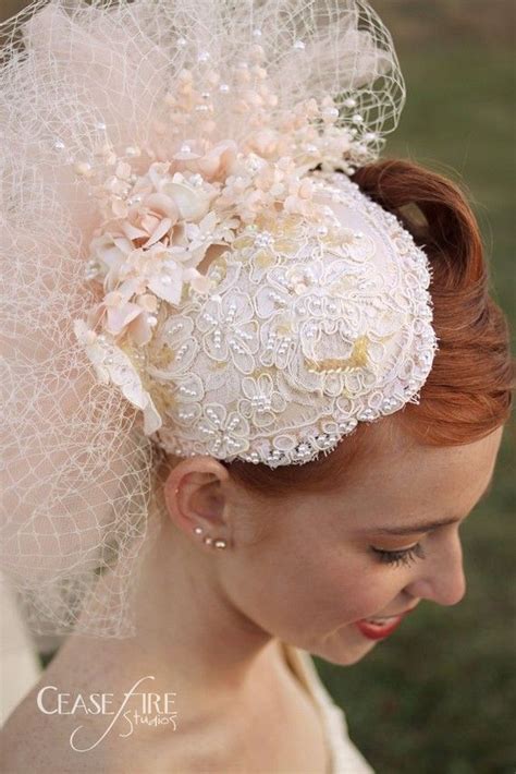 Beautiful Vintage 50s Wedding Head Piece With Veil
