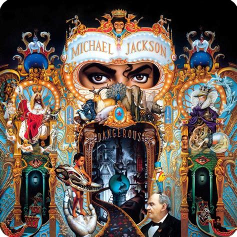 Michael Jackson Dangerous Album Cover Wooden Coaster