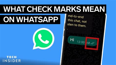 What Do The Check Marks Mean On Whatsapp Tech Insider Youtube