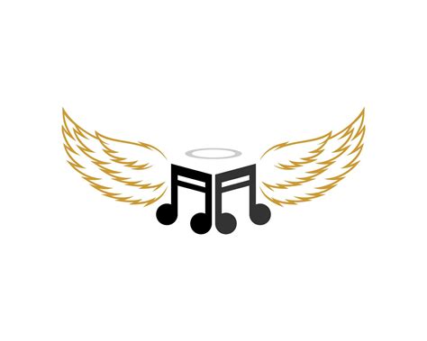 Music Note With Wings Angel 4996899 Vector Art At Vecteezy