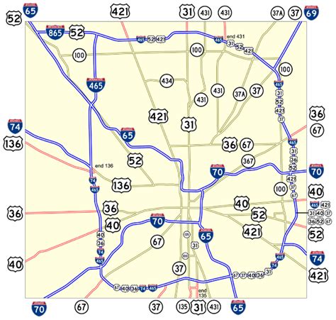 Map Of 465 Around Indianapolis Get Map Update