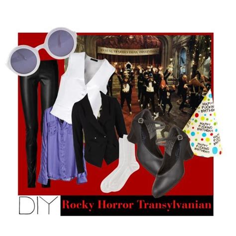 Coolest homemade rocky horror picture show costumes. A super easy costume for any RHPS fan that isn't too risque. Just pair some black leggings with ...