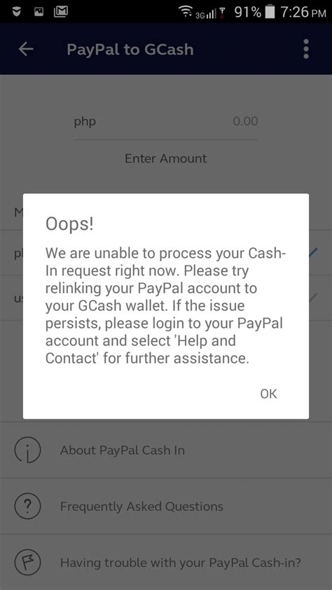 The cash app is a convenient way to send money. Dropped like a Hatputito: GCash | Cash In From PayPal Not ...