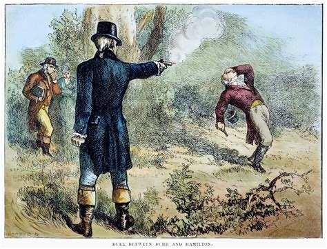 Hamilton Burr Duel 1804 Nthe Duel Fought Between Alexander Hamilton And Aaron Burr At Weehawken