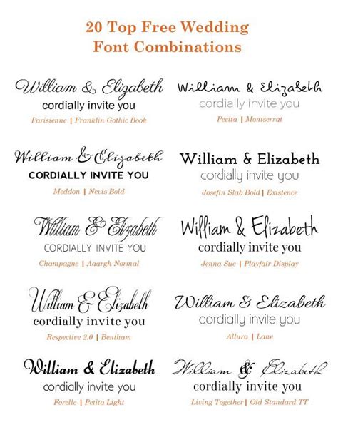 Elizabeth maclennan is a contributing writer. 20 Popular Free Google Wedding Font Combinations | Wedding ...