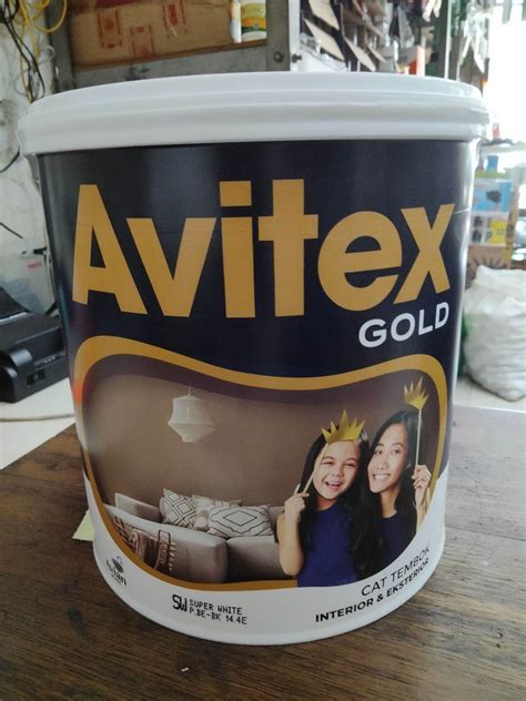 Avitex Gold cat tembok eknonomis berkualitas 5 kg | Lazada Indonesia