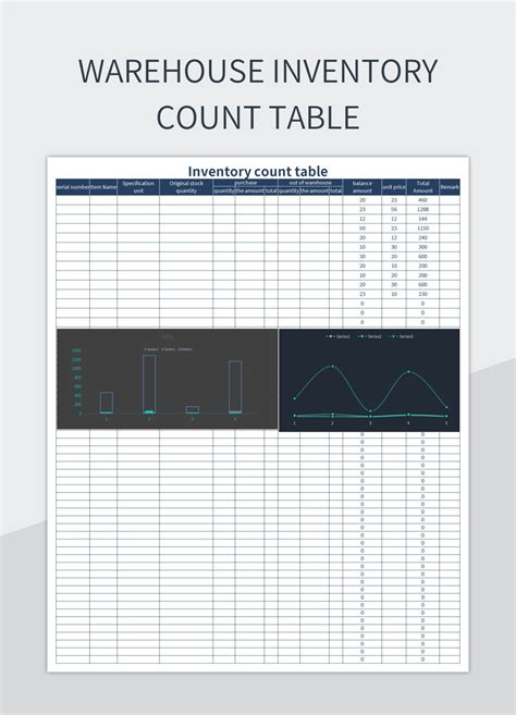 Free Warehouse Inventory Inventory Table Excel Inventory Table