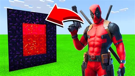 How To Make A Portal To Deadpool In Minecaft Pocket Editionmcpe Youtube