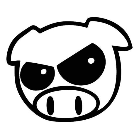 253 Evil Pig Any Size Or Color Custom Cut Vinyl Decal Etsy