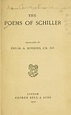 The poems of Schiller. (1910 edition) | Open Library
