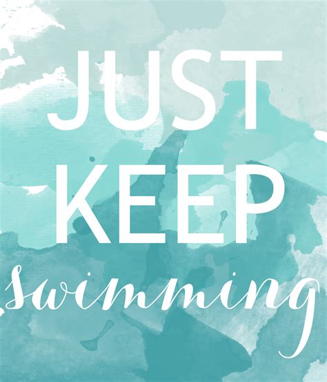 Just Keep Swimming Spreuken Citaten Bureaubladachtergronden Gambaran