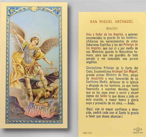 San Miguel Arcangel Prayer In Spanish Dios Y Jesus Y Santos