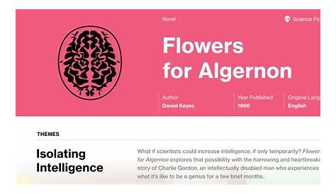 main idea of flowers for algernon