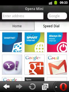 Opera mini is an internet browser that uses opera servers to compress websites in order to load them more quickly, which is also useful for saving money on your data plan (if you are using 3g). Opera Mini for Samsung Galaxy and other Android Phones