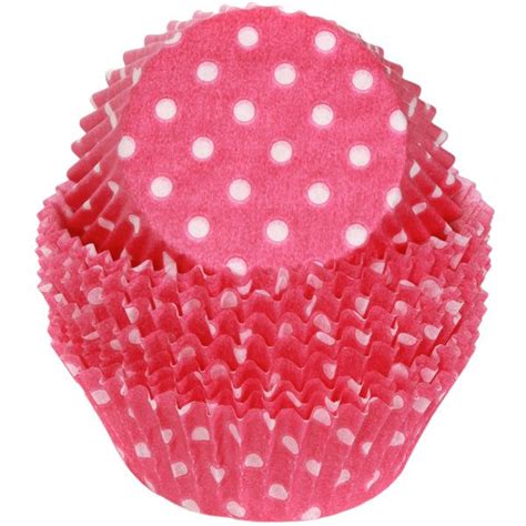 Magenta Polka Dot Cupcake Liners Standard Set Of 16 Polka Dot