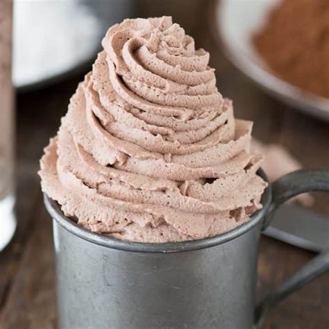 Chocolate Whipped Cream 3 Ingredient Chocolate Frosting