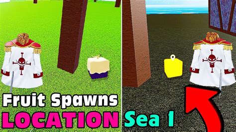 How To Find All Fruit Spawn Locations In Sea 1 Blox Fruits Youtube