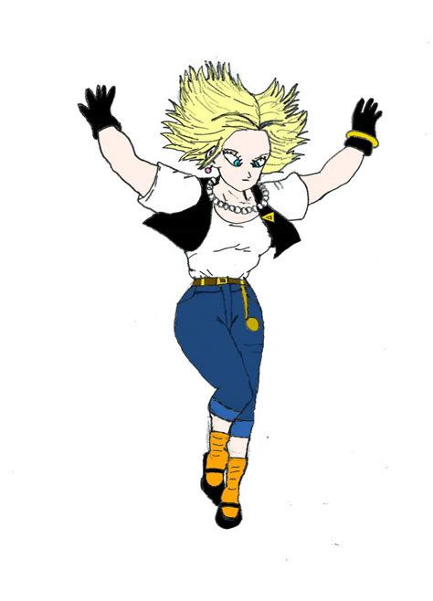 Android 18 Falling By Bartz45 On Deviantart