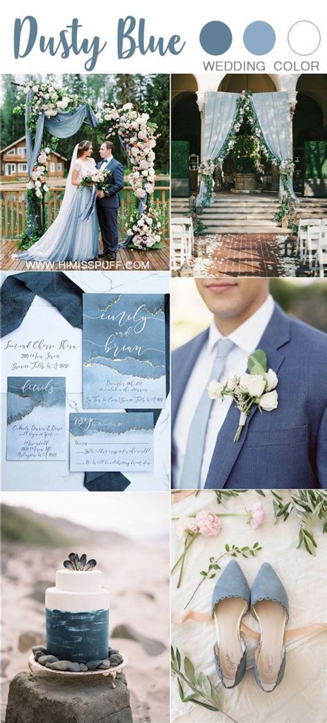 50 Dusty Blue Wedding Color Ideas For 2020 White Wedding Theme