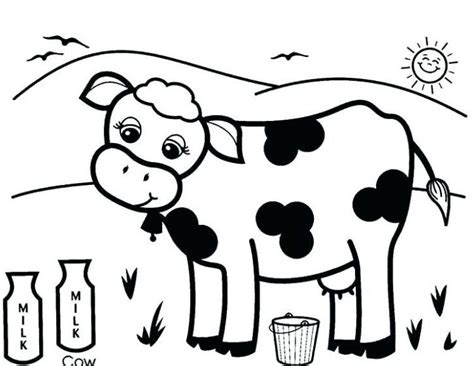 Sketsa Gambar Sapi Lucu Cow Coloring Pages Animal Coloring Pages