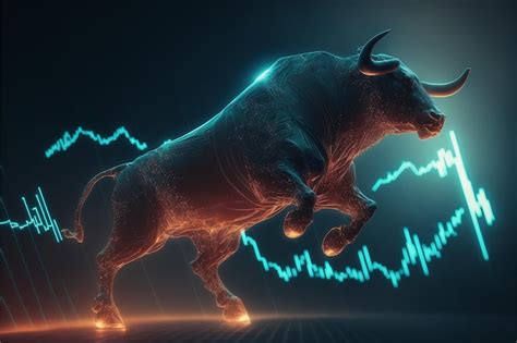Premium Photo Stock Market Bull Market Trading Graph Financial